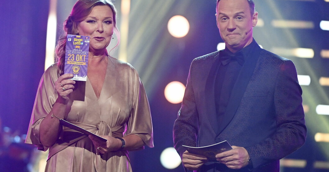 Stefan och Lotta i Bingolotto. Stefan och Lotta i Bingolotto.