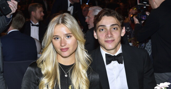 Desiré Inglander och Armand Duplantis Idrottsgalan 2023.