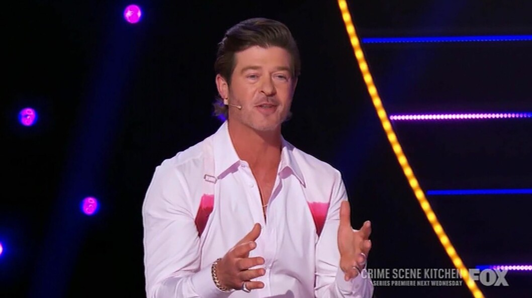 Robin Thicke, panellist i Masked Singer USA.