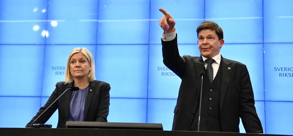 På torsdagen röt talman Andreas Norlén ifrån efter kalabaliken under ”superonsdagen”. Andreas Norlén. Magdalena Andersson.