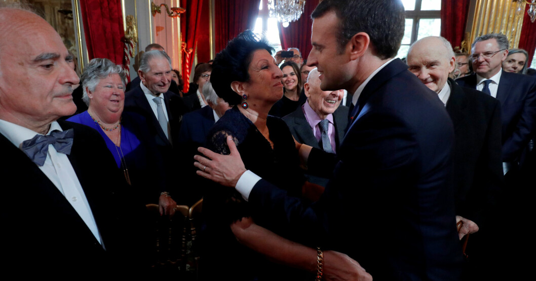 Francoise Nogues-Macron kunde inte tro sina ögon när hon förstod att det var lärare Brigitte han förälskat sig i. Francoise Nogues-Macron och Emmanuel Macron