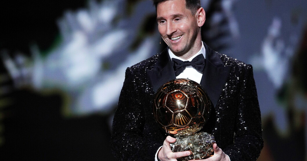Lionel Messi höll tal efter att ha vunnit Ballon d'Or. Det var sjunde gången. Första Ballon d'Or vann han 2009. Lionel Messi