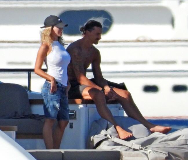 Helena Seger och Zlatan Ibrahimovic träffades 2002. Zlatan och Helena Seger på en båt.