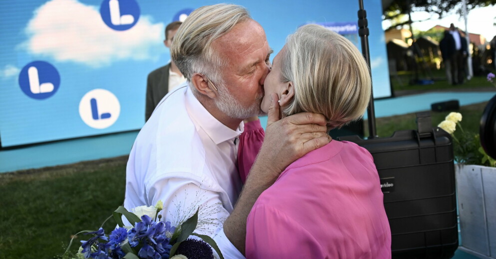 Johan Pehrson och Marie Brodin under Almedalsveckan.