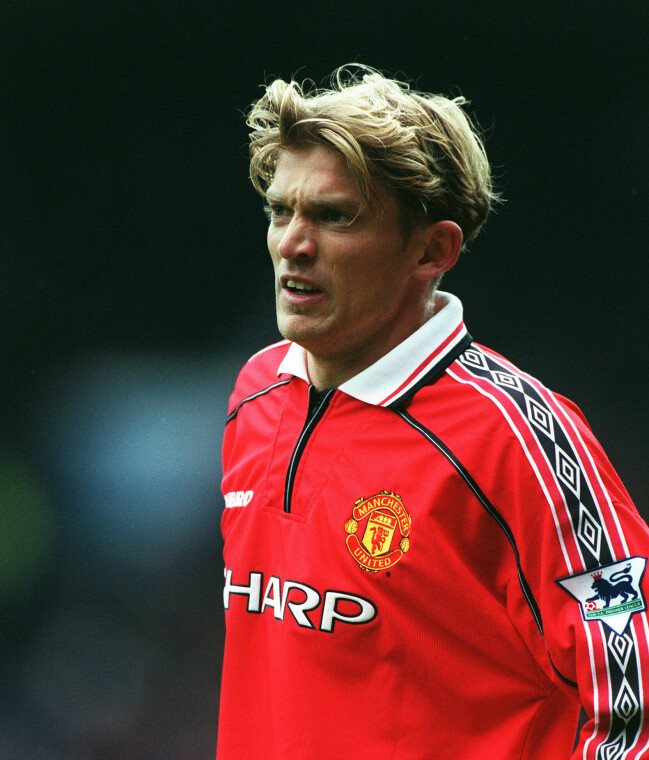 Jesper Blomqvist under tiden i Manchester United i början av 00-talet.