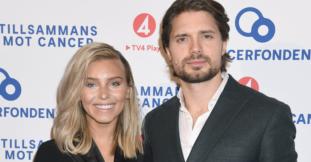 Sanne Josefson med maken och hockeyspelaren Jacob Josefson. Sanne Josefson och Jacob Josefson