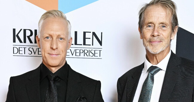 Jacob Hård tillsammans med kollegan André Pops, på Kristallengalan 2022. Jacob Hård tillsammans med kollegan André Pops, på Kristallengalan 2022.