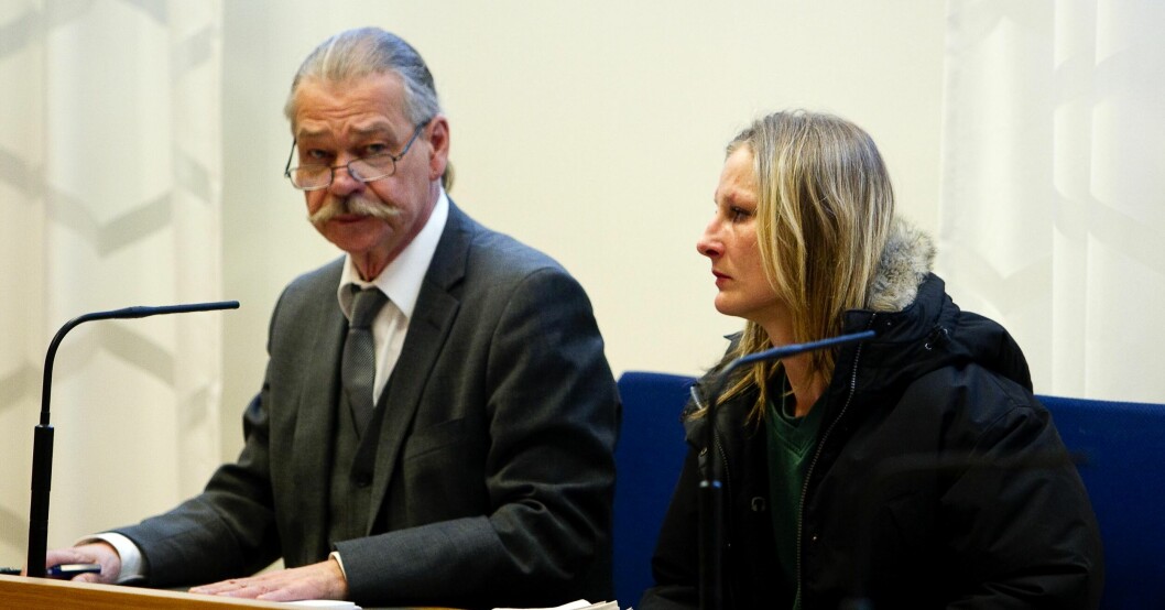 Martina Kveldstad i rättssalen.