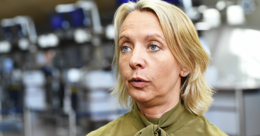 Karin Nyman, SAS presschef. Karin Nyman, SAS kommunikationsdirektör.