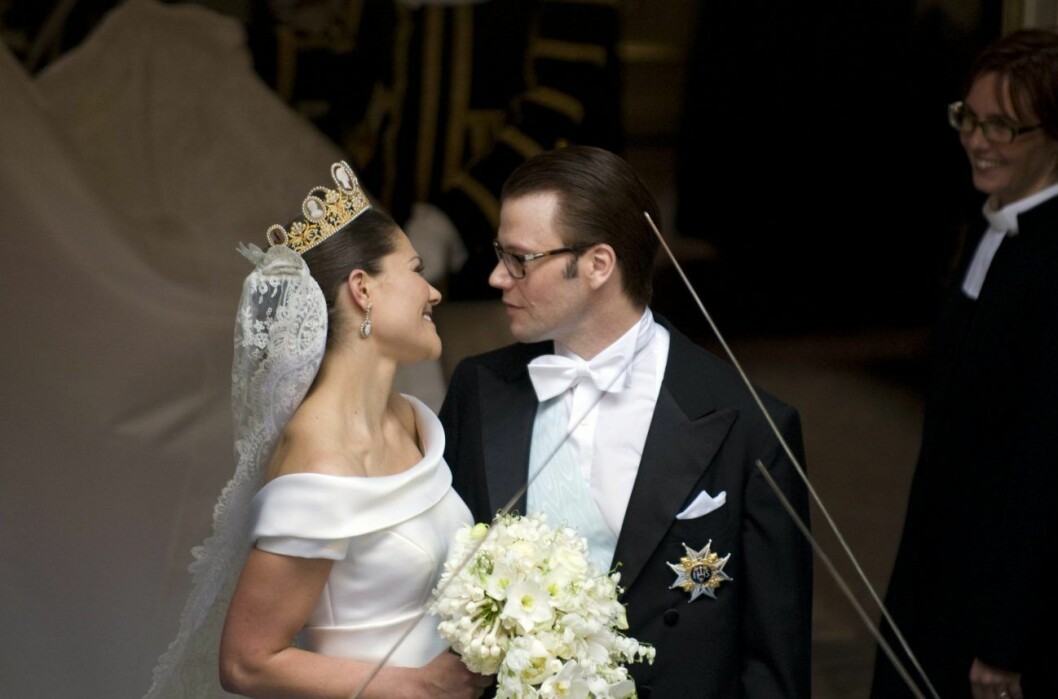 Kronprinsessan Victoria och prins Daniel gifte sig sommaren 2010. Foto: Lars Pehrson /TT Kronprinsessan Victoria och prins Daniel bröllop
