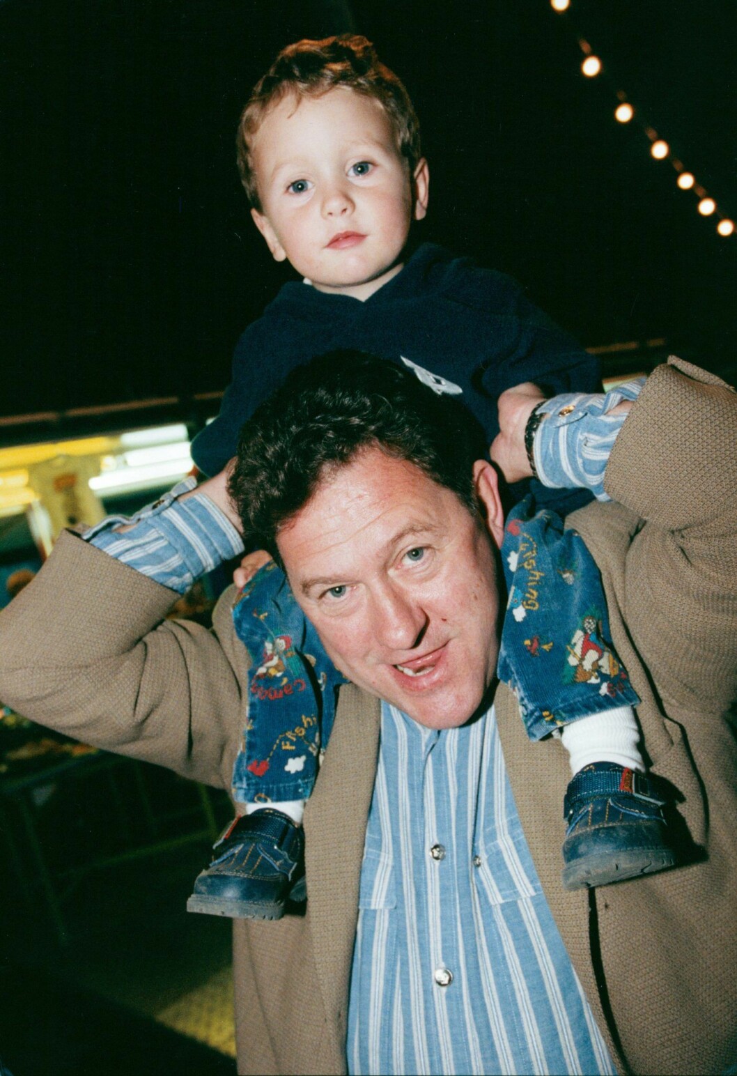 Tommy Körberg och sonen Erlend 1998.<br>Foto: Jessica Gow/TT