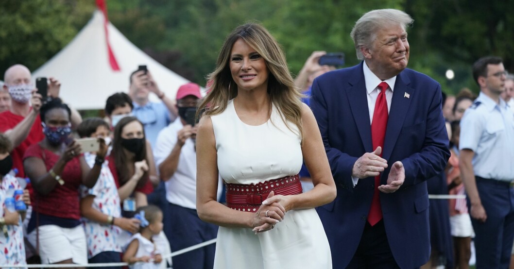 Donald och Melania Trump har inte setts tillsammans sedan innan åtalet kom. Donald och Melania Trump.