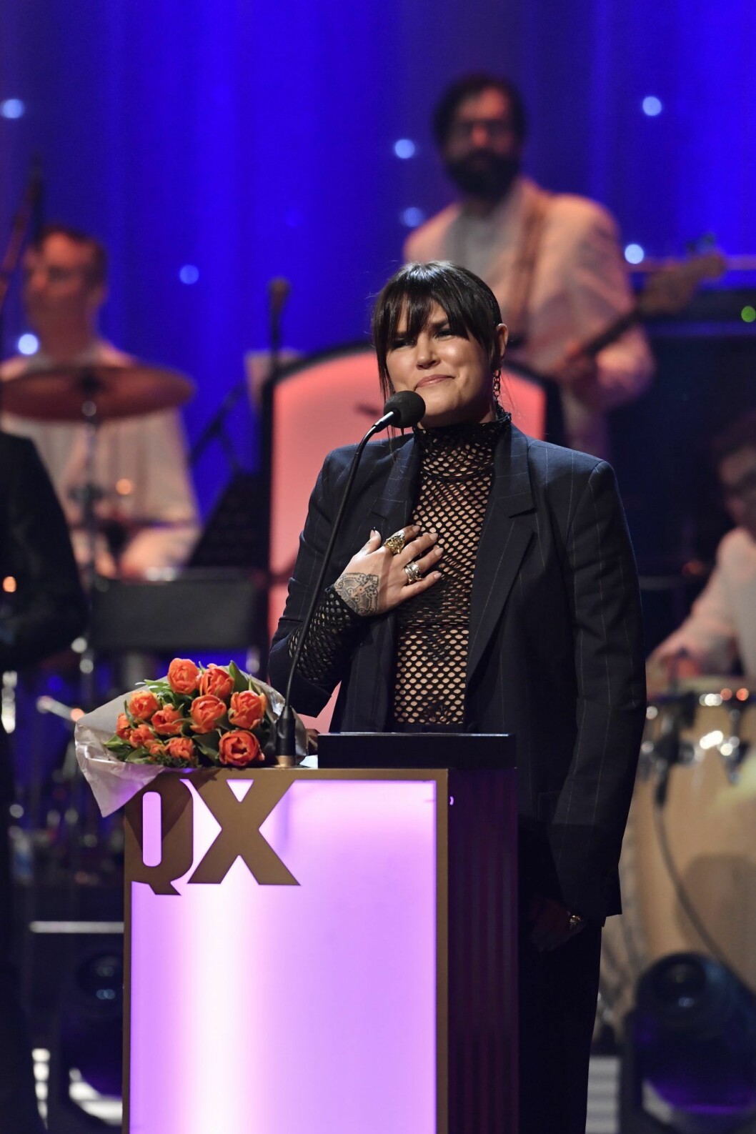 Förra året tog Mia Skäringer emot pris för Årets Scen på QX-galan. Förra året tog Mia Skäringer emot pris för Årets Scen på QX-galan.