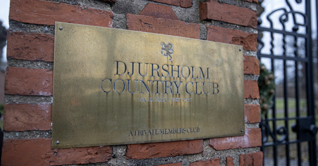 Villa Pauli med den exklusiva klubben Djursholm Country Club.