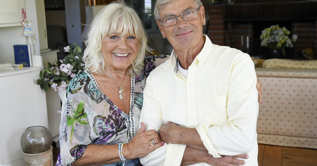 Christina Schollin och Hans Wahlgren. FOTO: Karin Törnblom / TT Christina Schollin och Hans Wahlgren.