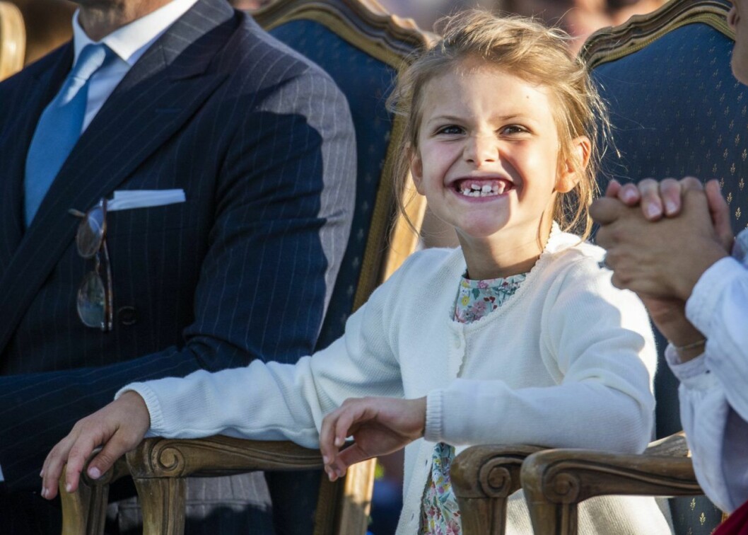 Estelle på mamma victorias födelsedag