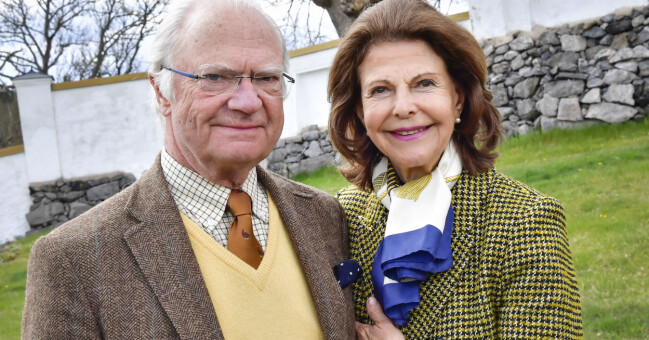 Kung Carl XVI Gustaf och drottning Silvia. Vilken lycka att allt har gått bra. Kung Carl XVI Gustaf och drottning Silvia