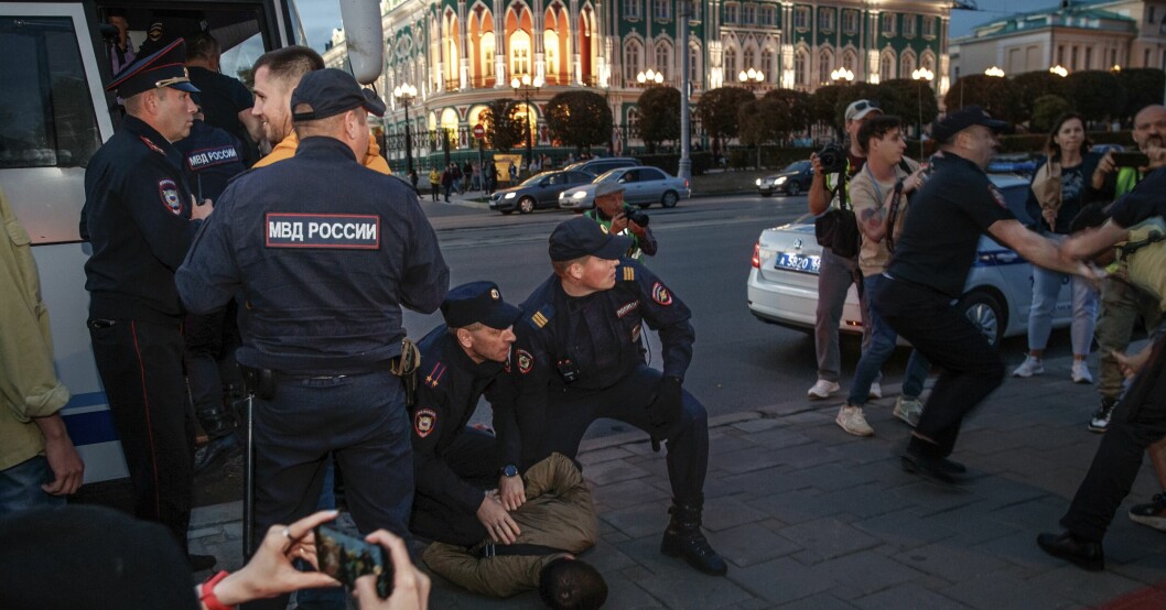 Demonstrationer i Ryssland.
