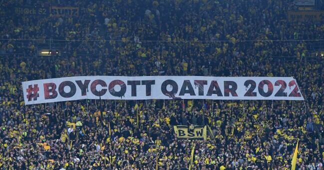 Tyska storklubben Dortmunds supportrar uppmanar till att bojkotta VM