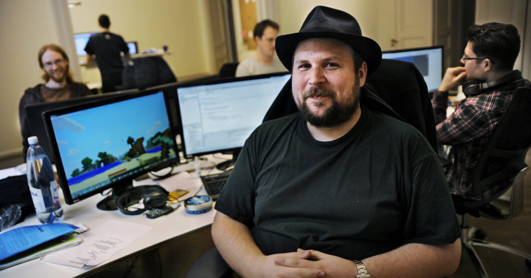 Mojang-grundaren Markus Persson, mannen bakom datorspelet Minecraft. Mojang-grundaren Markus Persson, mannen bakom datorspelet Minecraft.