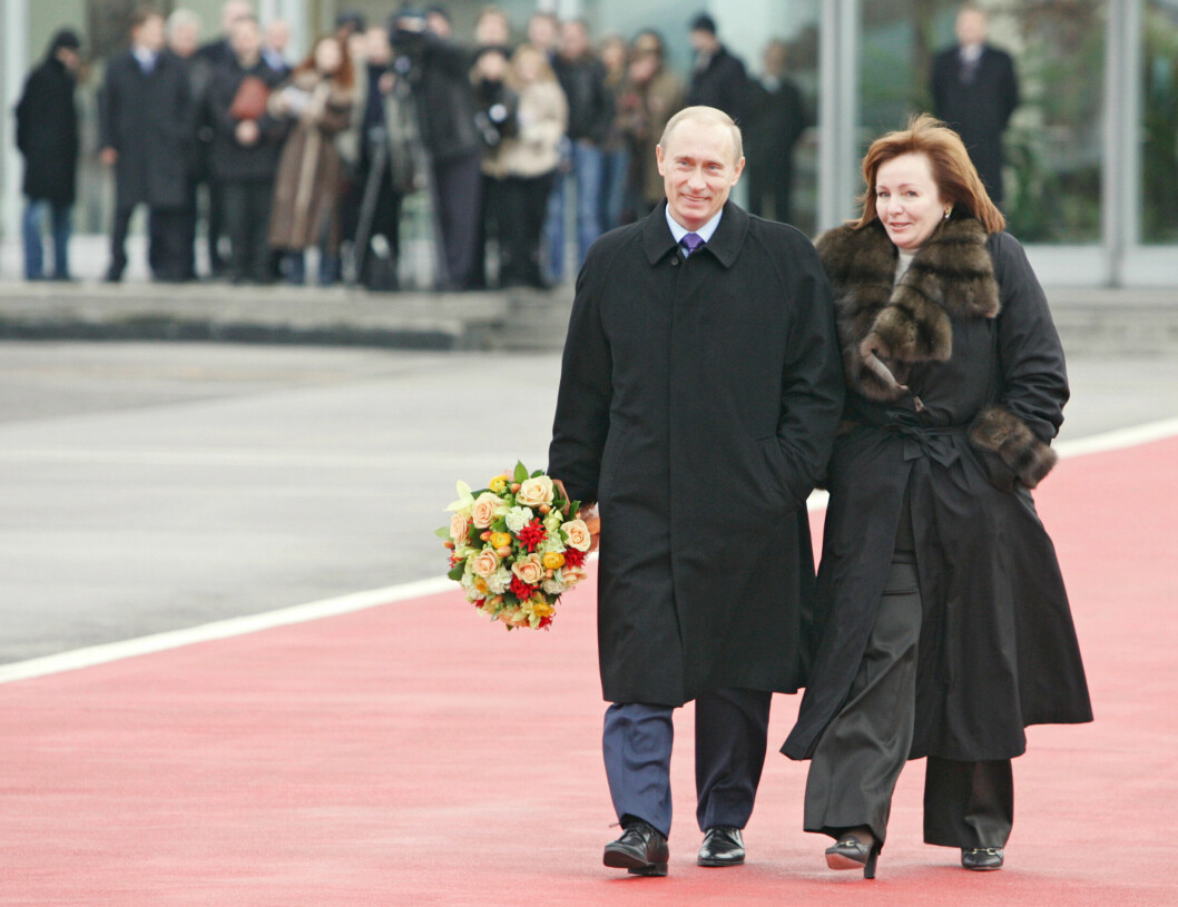 Vladimir Putin och Lyudmila Putina. Tillsammans fick paret två barn.