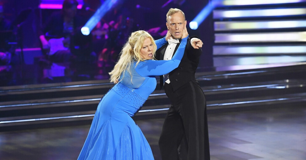 Mia Parnevik och Tobias Karlsson i Let's dance. MIA PARNEVIK, TOBIAS KARLSSON