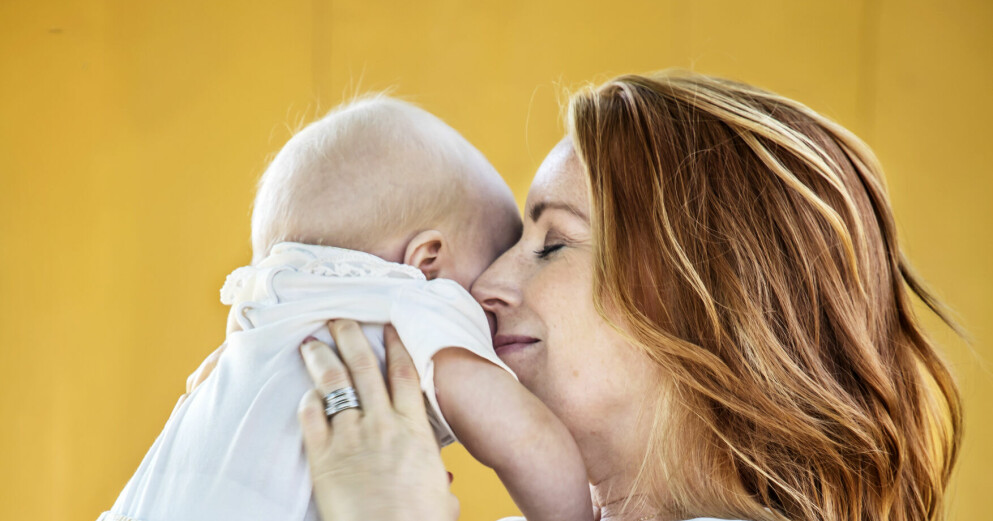 Annie Lööf och dottern Saga. Annie Lööf och dottern Saga