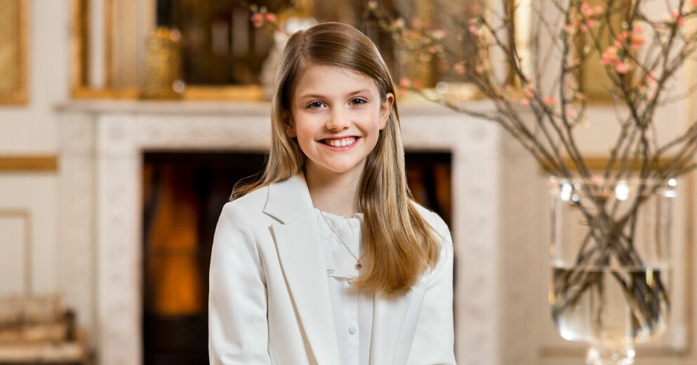 Prinsessan Estelle på sin 10-årsdag. PRINSESSAN ESTELLE