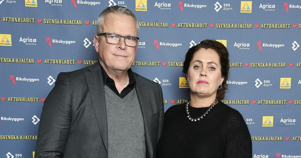 Janne Andersson och hustrun Ulrika Andersson. Janne Andersson och Ulrika Andersson