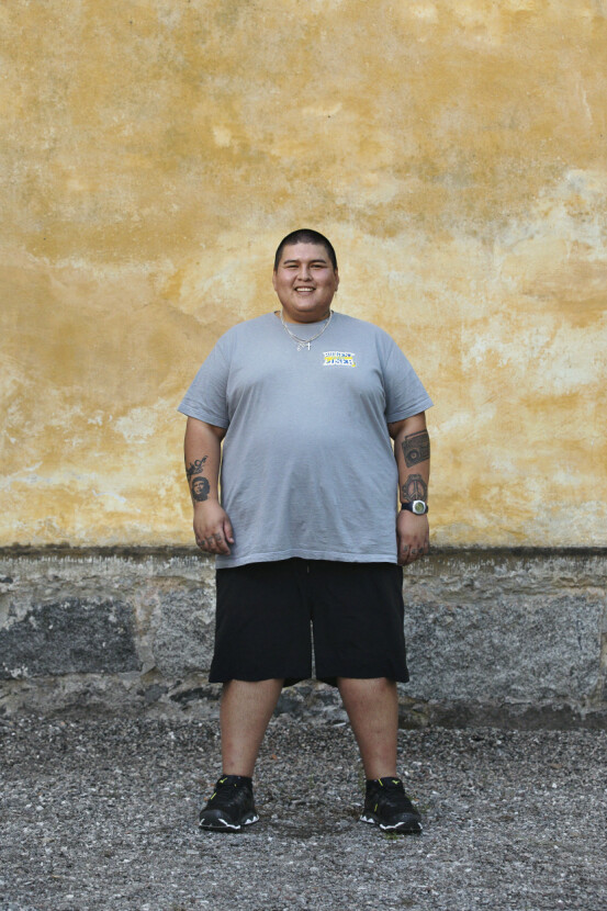 Före Sebastian Fuentes före tävlingen