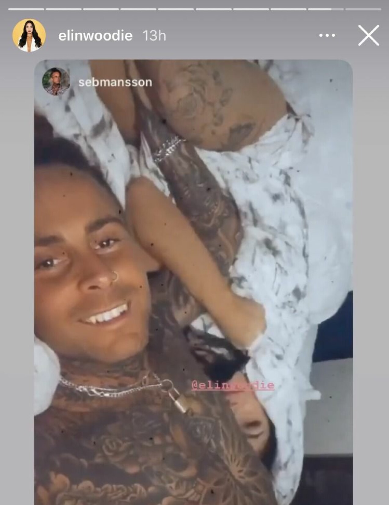 Sebastian Månsson och Elin Woodie