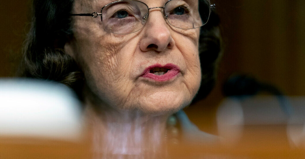 Senator Dianne Feinstein, demokrat från Kalifornien. Arkivbild. Legendar i USA:s senat avslutar vid nästa val