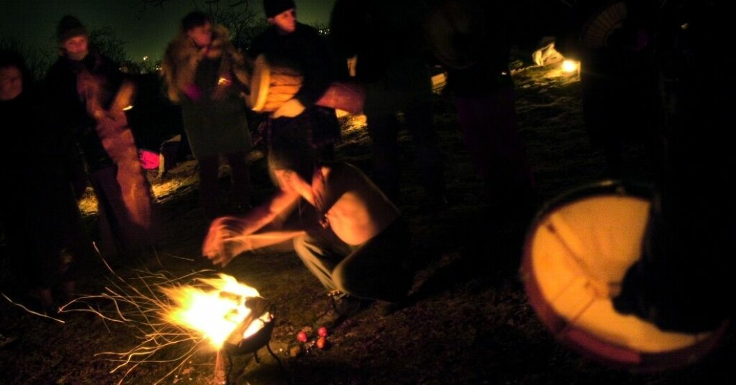 Shamanism är en religion på frammarsch. Arkivbild. Shamanism allt mer populär i Storbritannien