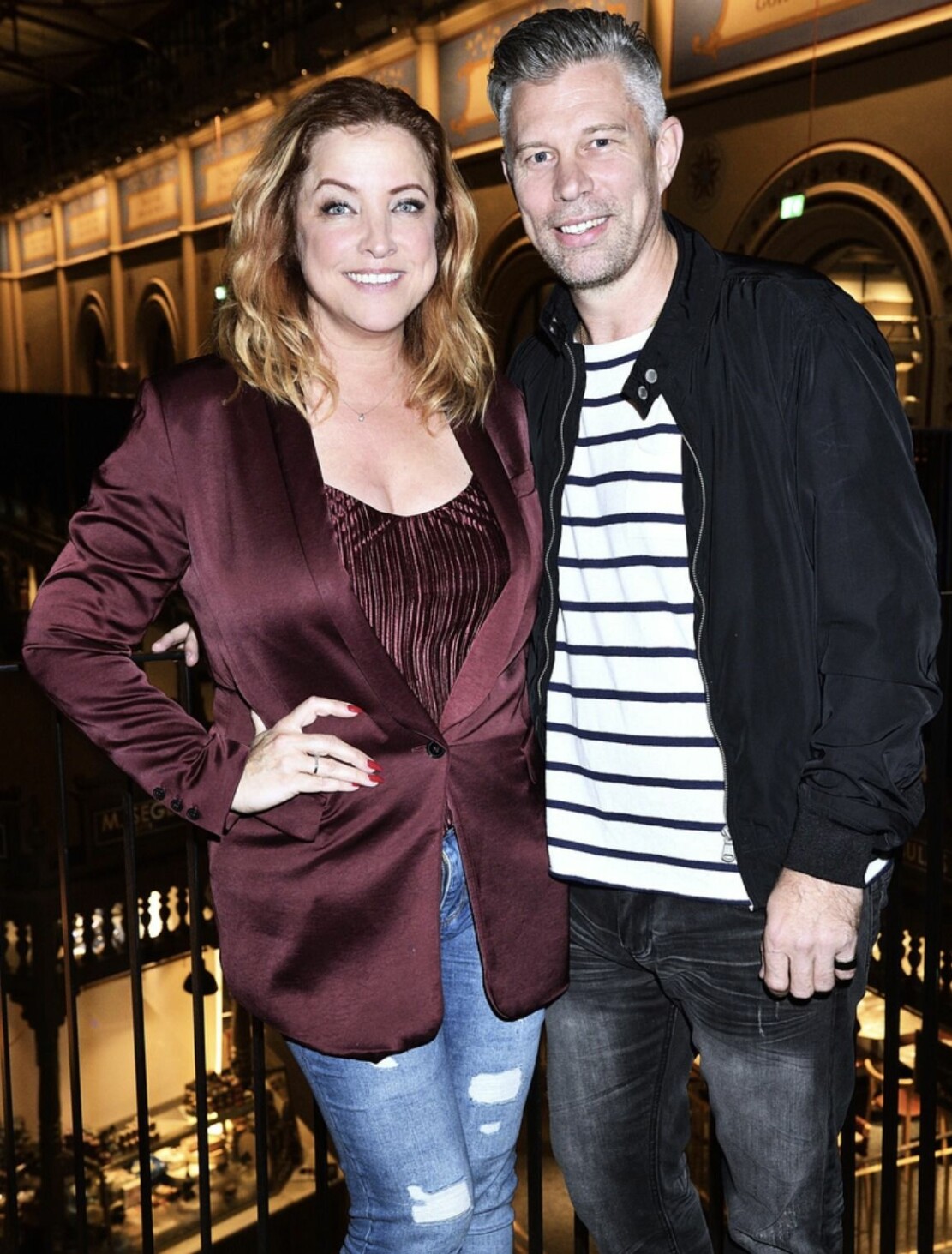 Shirley Clamp och Benny Rönnelöw på smygfirande av Östermalms Saluhall Magasin som fyllde 10 år i oktober 2020. Shirley Clamp och Benny Rönnelöw