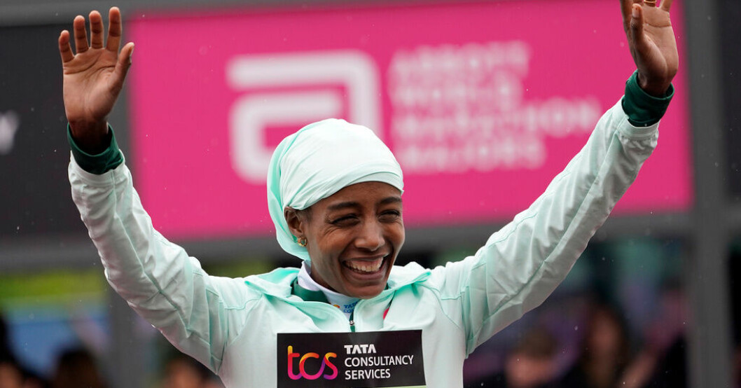 Sifan Hassan vann i London. Hassan vann i maratondebuten