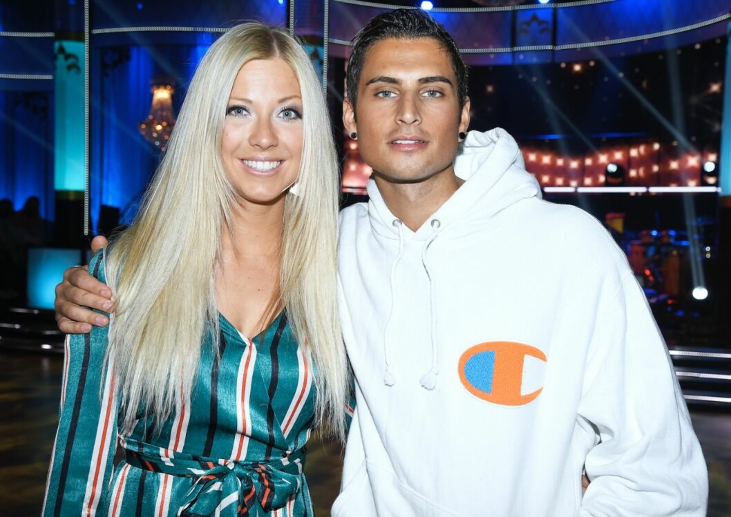 Sigrid Bernson och Samir Badran var ett par i nästan två år. Sigrid Bernson och Samir Badran står bredvid varandra