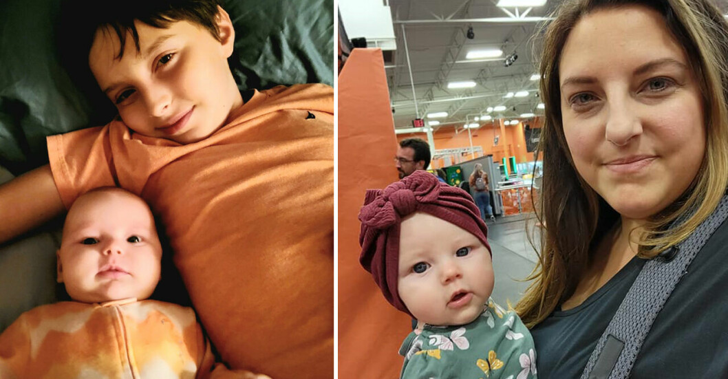 <strong>I samma veva som Silas blev storebror blev han diagnostiserad med den aggressiva tumören.</strong> Silas, hans syster Elena och mamma Christina Cobb.