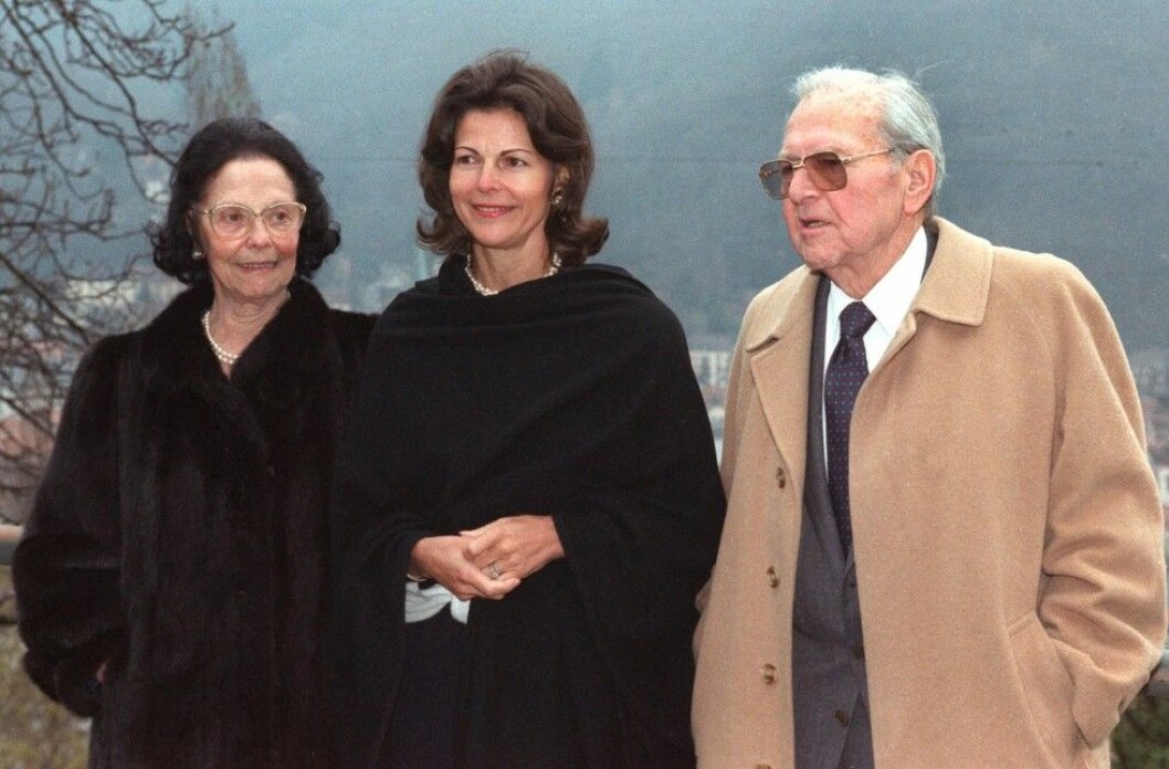 Silvia med mamma Alice och pappa Walter. Foto: IBL