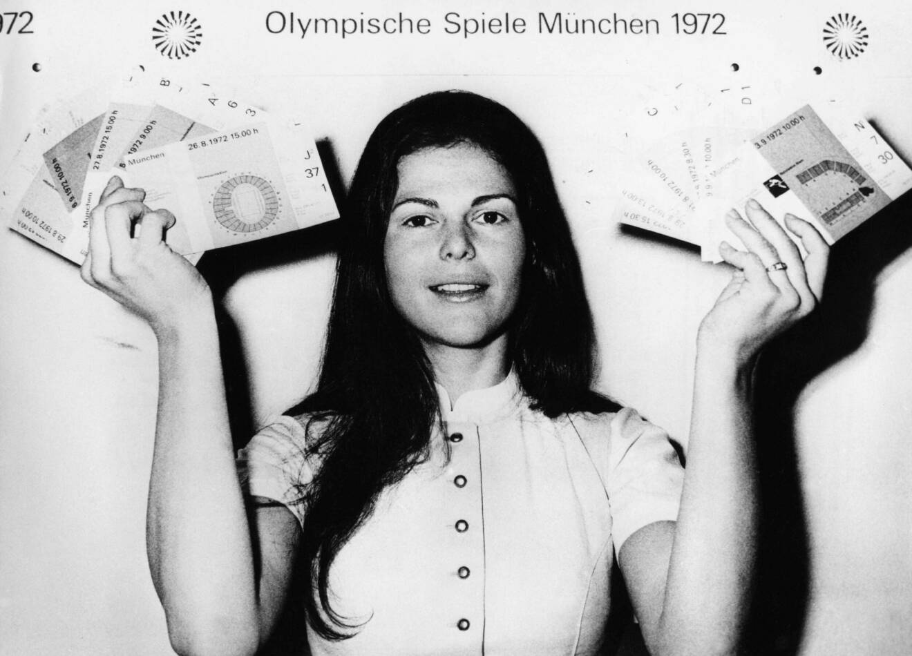 Silvia Sommarlath, som värd vid olympiaden i München 1972.