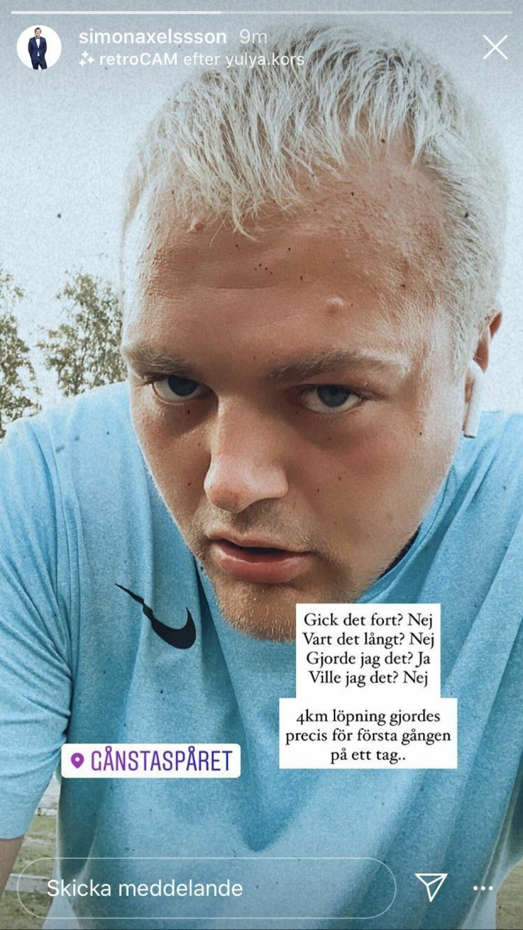 FOTO: Instagram Simon Axelsson förvandling