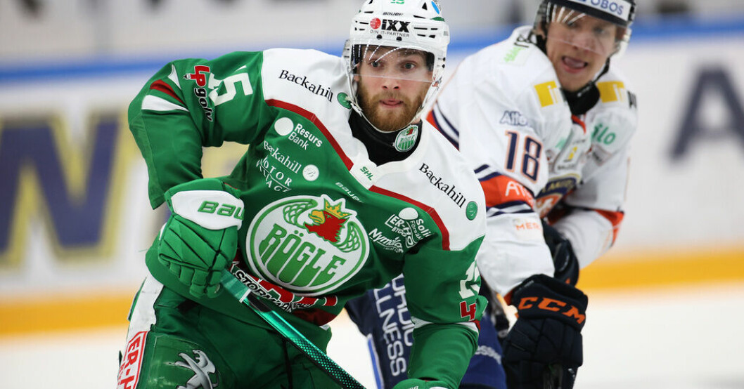 Simon Ryfors återvänder till SHL och Rögle. Arkivbild. Stjärnan återvänder till Rögle