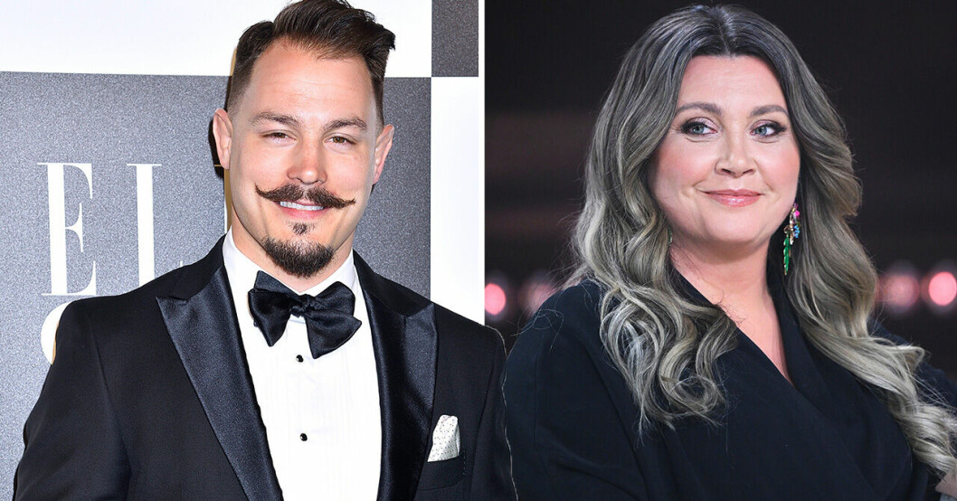 Simon Sköld och Camilla Läckberg