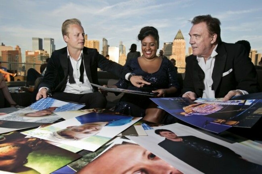 Kristin Amparo har kul under uppladdningen inför julturnén med Andreas Weise och Christer Sjögren. Foto: Pontus Höök Kristin Amparo har kul under uppladdningen inför julturnén med Andreas Weise och Christer Sjögren. Foto: Pontus Höök
