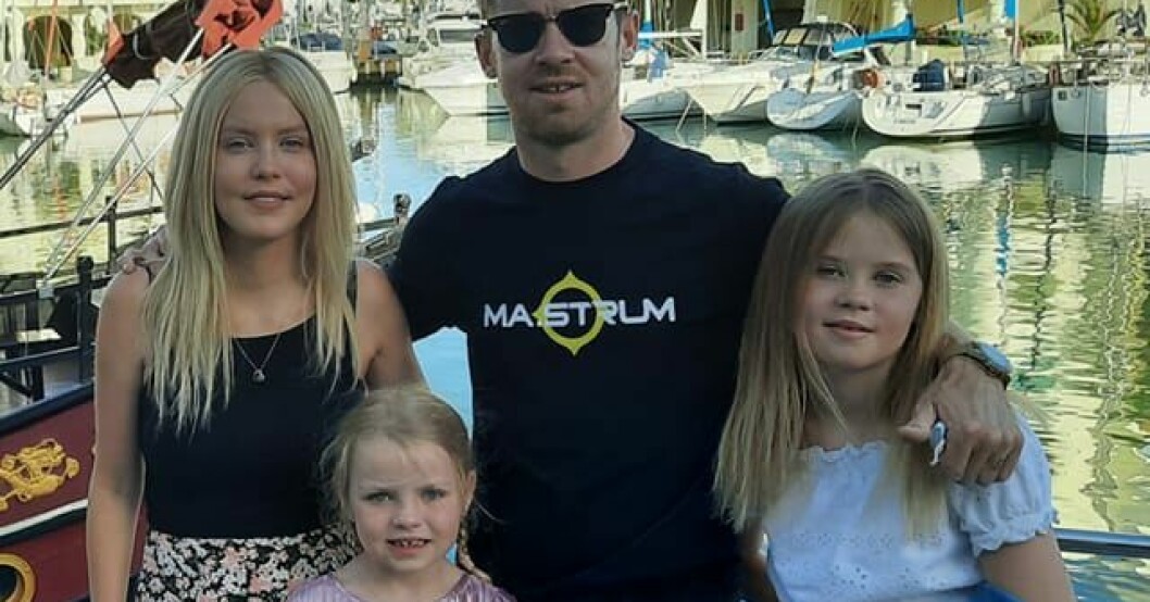 Sinead Richards med familjen. Sinead Richards med familjen