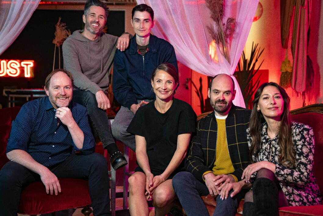 Skådespelarna Peter Jöback, Gustav Lindh, Morgan Alling, Tuva Novotny, David Dencik och Pia Tjelta inför Tuva Novotnys film Diorama. Skådespelarna Peter Jöback, Gustav Lindh, Morgan Alling, Tuva Novotny, David Dencik och Pia Tjelta inför Tuva Novotnys film Diorama.