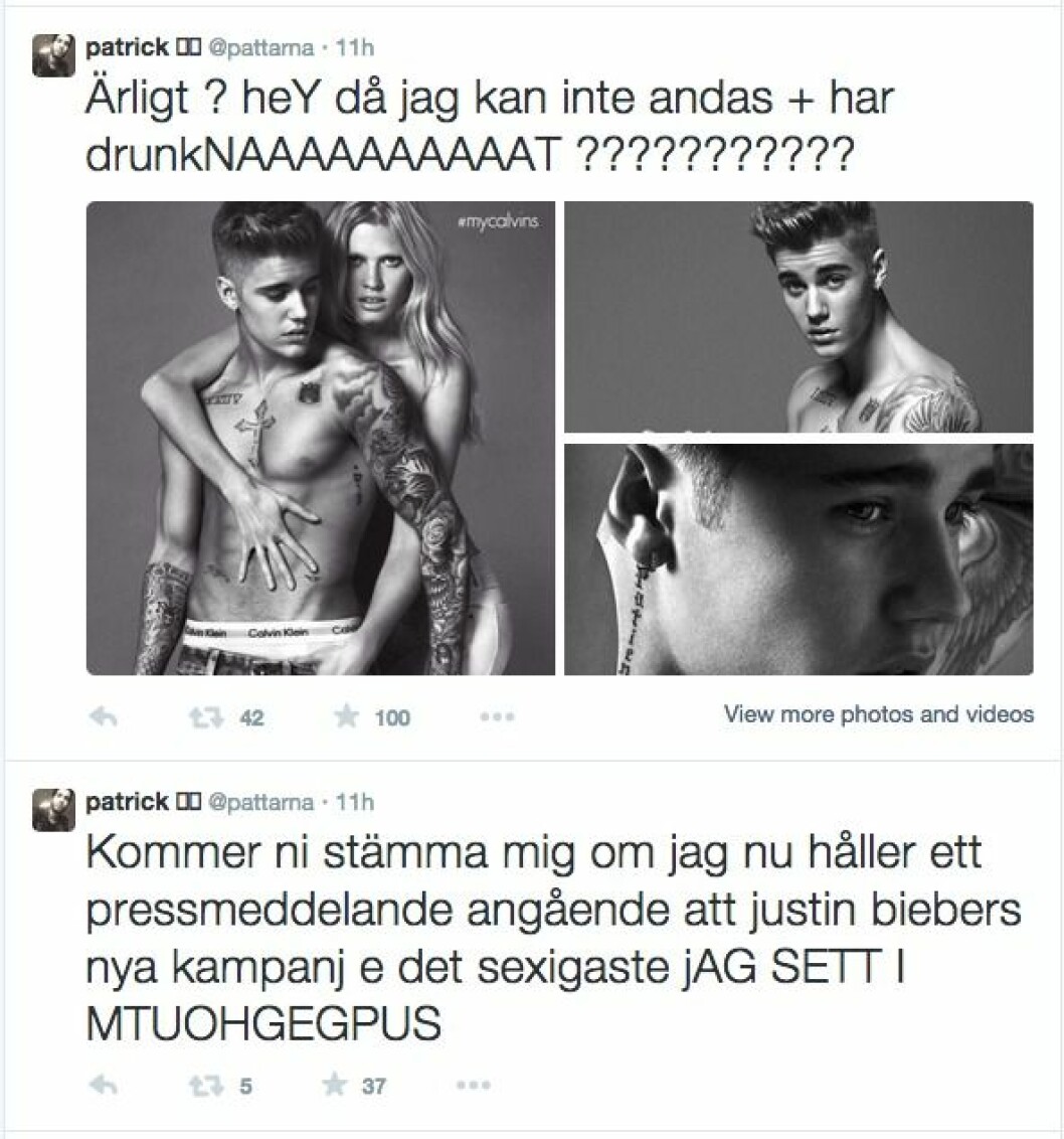 Justin Bieber Calvin Klein
