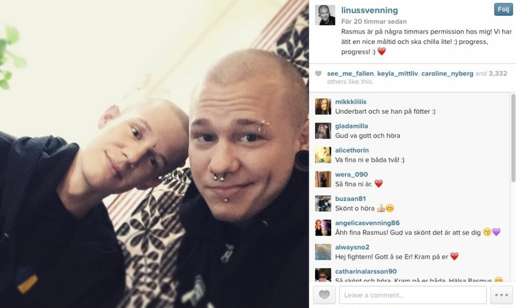 Linus Svenings Instagram Skärmavbild 2015-01-30 kl. 11.39.36
