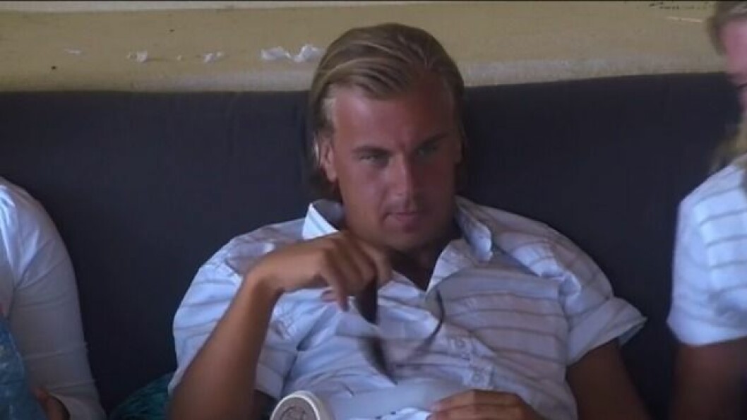 Robin “Mos” Andersson fick lämna Paradise Hotel. Foto: TV3 Robin "Mos" Andersson fick lämna Paradise Hotel. Foto: TV3