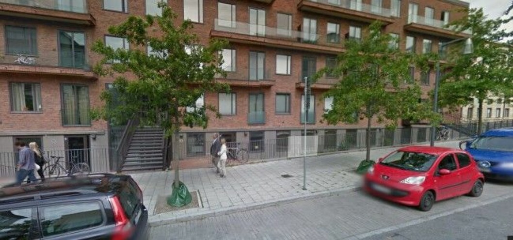 Här i Vasastan i centrala Stockholm bor de numera tillsammans. Foto: Googlemaps