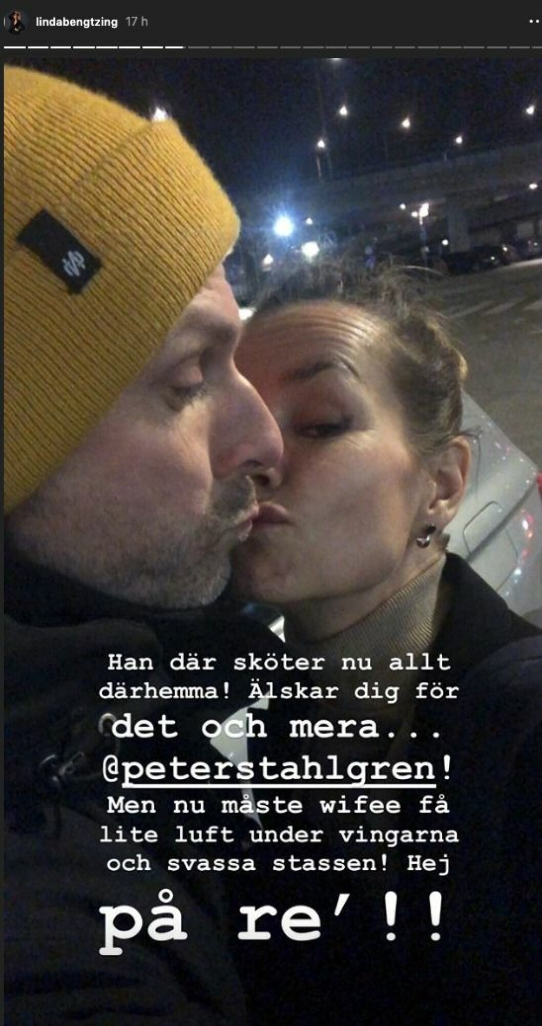 Bengtzing med pojkvännen.